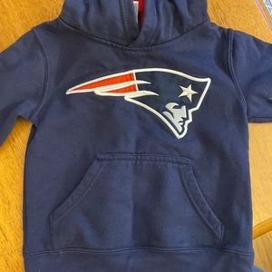 New England Patriots Hooded Sweatshirt Navy Blue size small / 4T